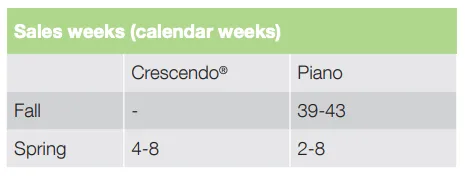 Sales weeks Crescendo