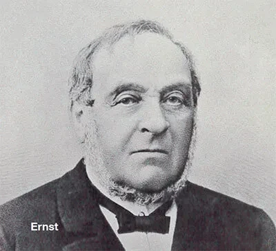 Ernst founded the company 1843 in Erfurt Ernst Benary Photo black and white